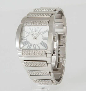 Reloj Vendoux todo acero inoxidable swarovski MS18000 números romanos 3 atm - Imagen 1 de 4