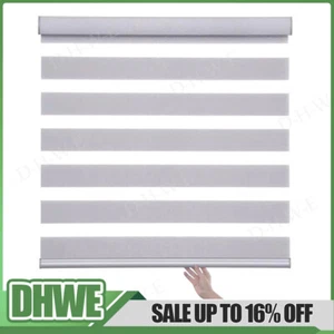 Zebra Window Roller Blind Day and Night Vision Easy Fit Many Sizes 210cm Drop - Picture 1 of 32