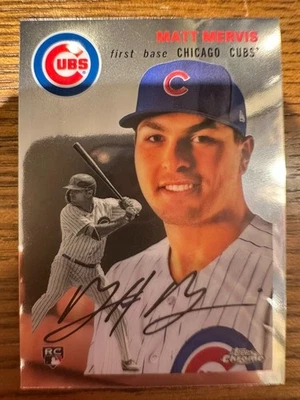 2023 Topps Chrome Platinum Anniversary Matt Mervis #139 Rookie - Image 1 of 2