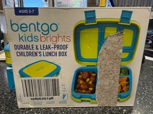 Bentgo Kids Brights Leak-Proof 5 Compartment Children's Lunch Box Green-Blue - Picture 1 of 8