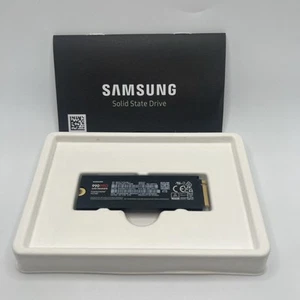 Samsung 990 PRO Heatsink 4TB PCIe Gen 4x4 NVMe M.2 2280 7450 MB/s MZ-V9P4T0CW - Photo 1/6