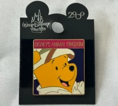 DISNEY 1999 ANIMAL KINGDOM SAFARI WINNIE THE POOH HEAD PIN - Image 1 of 2