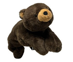HUGS & CUDDLES Gewichteter Braunbär 18 Zoll Plüsch 2021 Beruhigender Kuschelschnuller EUC - Bild 1 von 6
