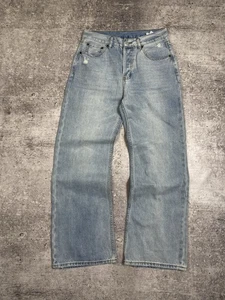 vintage baggy y2k distressed acne studios jeans skater wide leg washed blue 30  - Picture 1 of 14