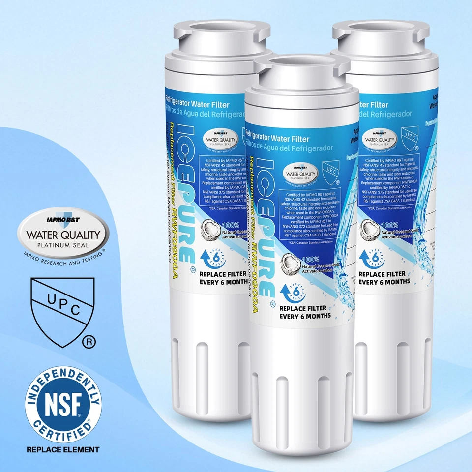 3 Pack Fit For Maytag UKF8001 UKF8001AXX-200 4396395 WF295 ICEPURE Water Filter - Image 1 of 4