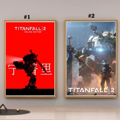 Titanfall 2 Video Game Poster, Sci-Fi Robot FPS Art, Gaming Wall Decor, Noframe - Image 1 of 4