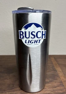 Busch Light Tumbler, 20oz, Edelstahl, mit Flaschenöffnerdeckel, NEU - Bild 1 von 13