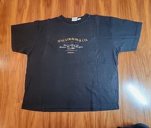 Levi's Shirt Sz X-Large Made In KOREA BLACK Original Legend 90's Vtg ๐ฅ - Picture 1 of 13