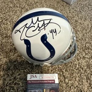Dallas Clark Signed Indianapolis Colts Mini Helmet JSA Authentication COA - Picture 1 of 2