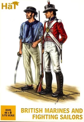Conjunto de bonecos HaT Miniatures 1/72 BRITISH MARINES AND FIGHTING SAILORS - Imagem 1 de 3