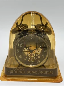 Pesadilla antes de Navidad de colección reloj despertador bloqueo choque barril nuevo en paquete - Imagen 1 de 12