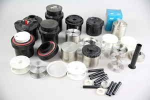  Stainless Steel Film Developing Tanks W/ Reels vintage lot photography - Picture 1 of 15