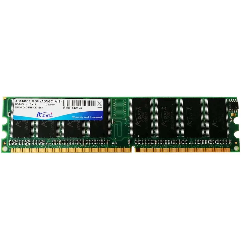 Adata Ddr1 1gb 400mhz Pc3200 RAM Memory Module Dimm Computer Fis Recondition - Image 1 of 1