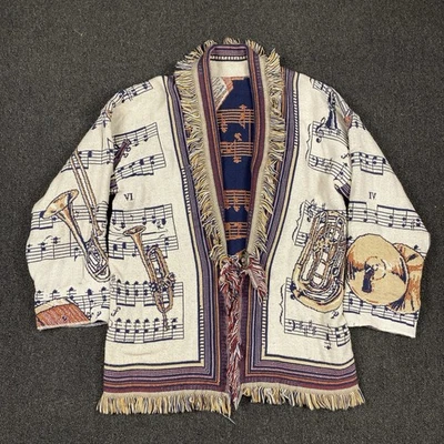 Chaquetas manta Goodwin Weavers tapiz instrumental musical talla M/L Foto 1 de 4