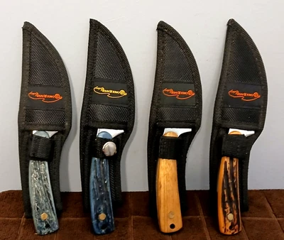 7" Skinner Knives w/Sheaths (4) Ocoee River Frost Cutlery - Nice New Knives - Image 1 of 4