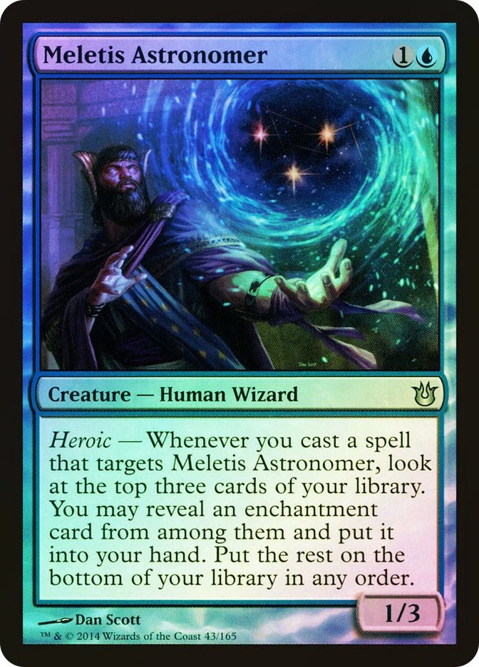 MTG FOIL Meletis Astronomer  - Born of the Gods #043 - Image 1 of 1