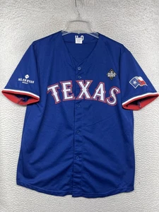 Nathan Eovaldi Texas Rangers Jersey Mens Medium Blue Baseball 2023 World Series - Picture 1 of 13