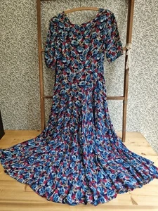 Antikes 30er Jahre Print Kleid Vintage Original - Bild 1 von 11