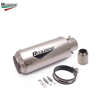 38mm-51mm Universal Motorcycle Bike Exhaust Muffler Pipe Slip On with DB Killer Foto 1 de 4