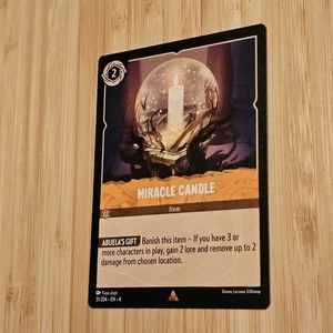 MIRACLE CANDLE ITEM 31/204 AX1 LORCANA DISNEY CARD - Bild 1 von 2