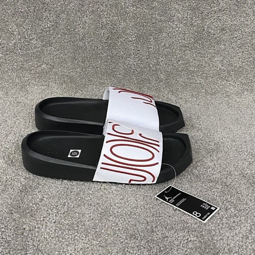 NIKE JORDAN NOLA Slides nero bianco rosso CZ8027 160 da donna taglia 8