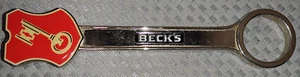 Becks 8 inch Beer "Life Beckons" Metal Bottle Opener - Picture 1 of 2