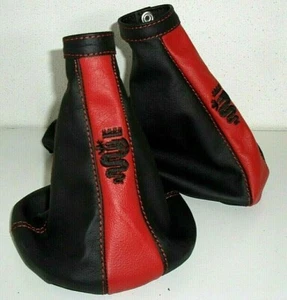 cuffia cambio freno nero rosso ricamo per Alfa Romeo Giulietta 940 (2010-2020) - Imagen 1 de 4