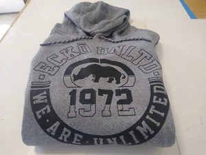 ecko unltd felpa con cappuccio pullover pile da uomo XL grigio colore marled - Foto 1 di 11