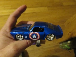 1972 PONTIAC FIREBIRD SCALE 1:32 / MARVEL CAPTAIN AMERICA AVANGERS / JADA TOYS - Picture 1 of 5