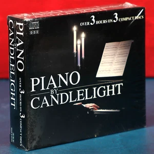 Piano By Candlelight 3-CD Set Classical Import Canada Mozart Debussy 1994 Sealed - Picture 1 of 8