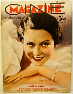 RARE REVUE CINEMA - 12 / 1933 - N°12 - " CINEMAGAZINE " - 48 PAGES - Foto 1 di 4