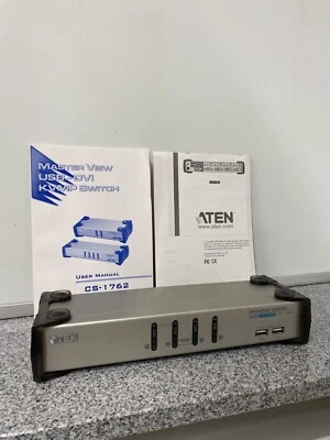 ATEN CS1764 KVM Switch | DVI, USB, Audio, USB-Hub, 4 Ports | Top Zustand - Bild 1 von 4
