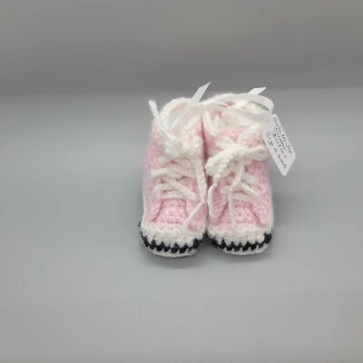 Botines de bebé hechos a mano - ganchillo - zapatillas altas Foto 1 de 2