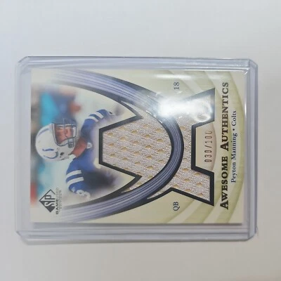 2004 SP Game Used Edition - Awesome Authentics #AA-PM Peyton Manning /100 (MEM) - Image 1 of 2