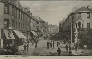 PORTLAND STREET, KILMARNOCK - Postal de Ayrshire M Ettlinger & Co - Imagen 1 de 2