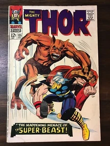 THE MIGHTY THOR #135 MARVEL COMICS SILVER AGE 1966 - JACK KIRBY & STAN LEE - Picture 1 of 2