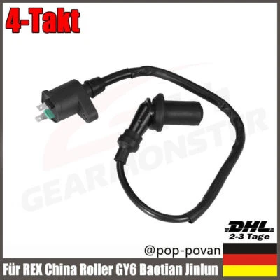 4-Takt Zündspule für REX China Roller GY6 50 125 150CC Baotian Jinlun Benzhou DE