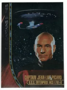 STAR TREK THE NEXT GENERATION SEASON 7 CAPTAIN'S CARD 2OF4 CAPT JEAN-LUC PICARD - Picture 1 of 2