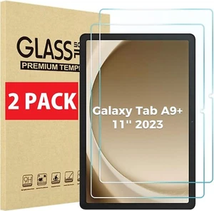 2X For Samsung Galaxy Tab A9+ 5G Tempered Glass Screen Protector X210/X216/X218 - Picture 1 of 8