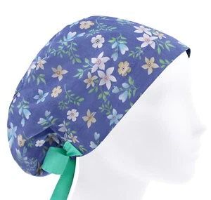 Womens scrub caps, scrub cap, surgical scrub hat, scrub hats floral, nurse hat - Picture 1 of 3