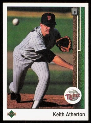 1989 Upper Deck Keith Atherton Minnesota Twins #599 - Image 1 of 2