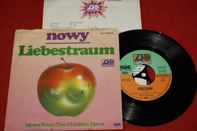 RALF NOWY Liebestraum / German SP 1975 & PROMO SHEET ATLANTIC ATL 10653N - Bild 1 von 3
