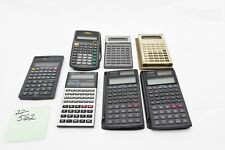 Lot of 7 Vintage Texas Instruments & Casio Calculators (22-562)