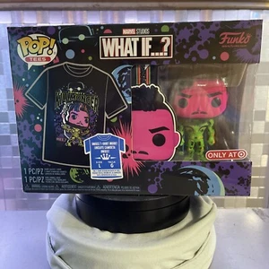 Funko POP! & Tee What If…? Killmonger #989 Black Light Gr. L Target Exclusive - Bild 1 von 8
