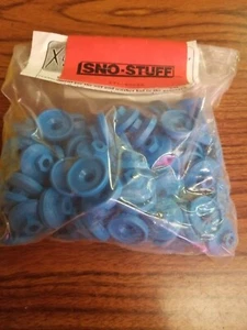 Sno-Stuff Ultra Lite Snowmobile Track Stud Backing Plate 7mm 96 Pack Blue - Bild 1 von 3