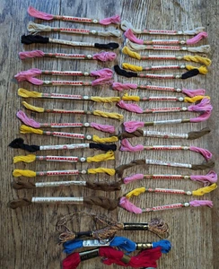 VTG STAR PEARL TWIST Embroidery Floss Thread (31) Cotton Assorted Colors Sz 8 - Picture 1 of 7