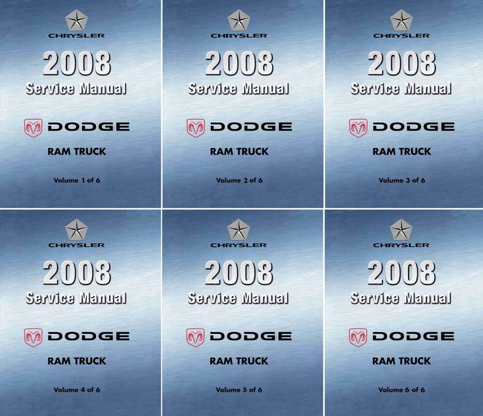 Dodge DR Ram 1500/2500/3500 2008 camioneta manual de reparación de taller con diésel Foto 1 de 1