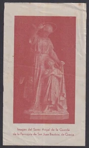 Holy card antique del Angel Custodio estampa santino image pieuse - Foto 1 di 1