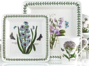 Portmeirion Classic Botanic Garden 12-Pc Square Dinnerware Set Service for 4 NEW - Picture 1 of 5