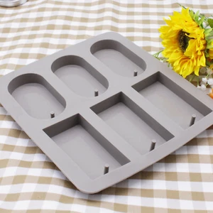 Molde de silicona jabón epoxi yeso vela cera aromaterapia rectangular redondo  - Imagen 1 de 5